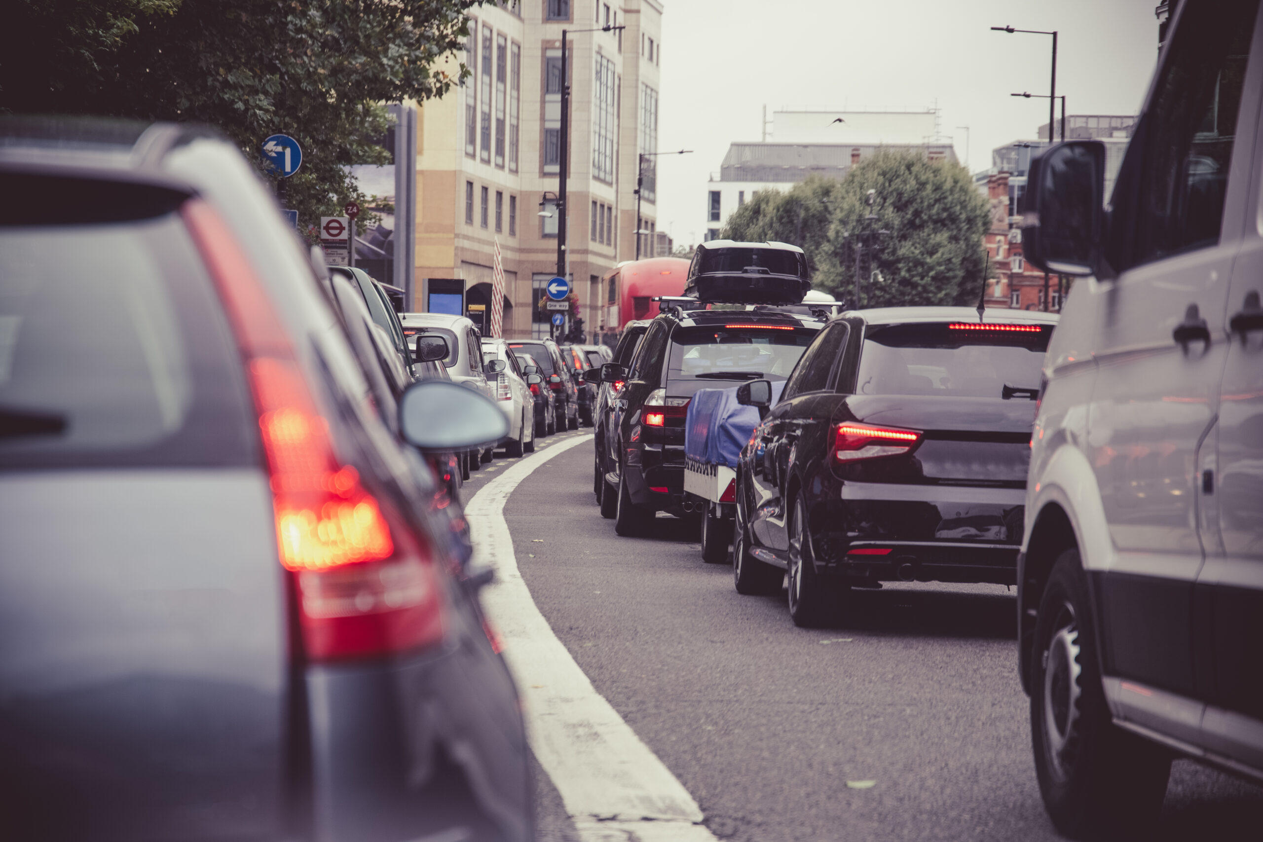 Traffic jam in London