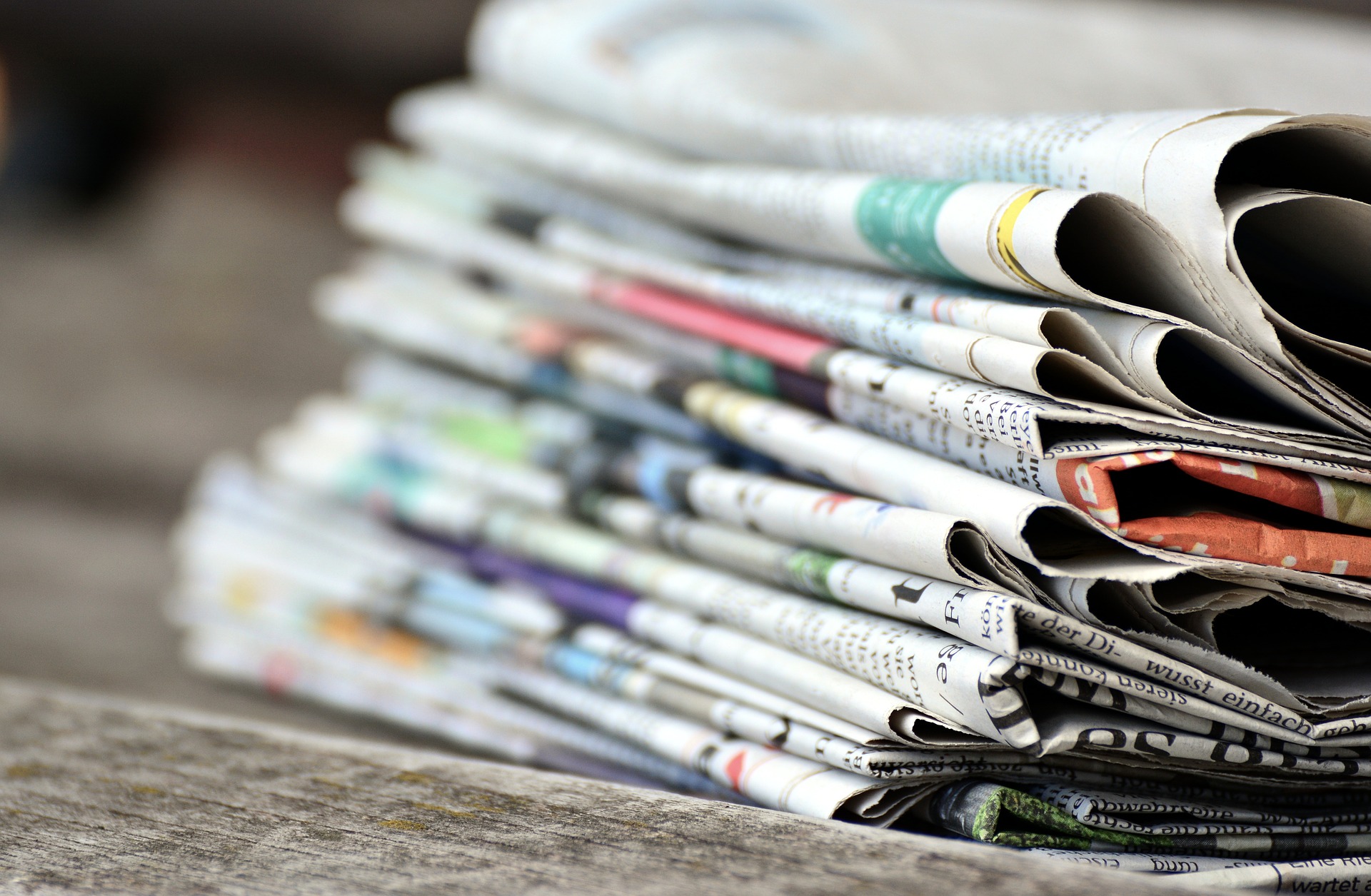Pile of newspapers