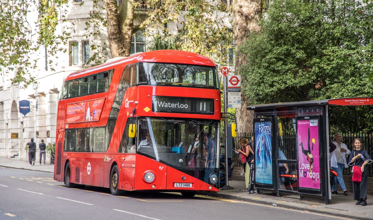 Number 11 bus at Sloane Square bus stop (1)